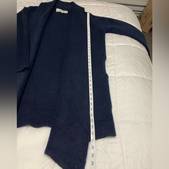 Oversized cardigan shacket with folded lapel and pockets cozy and warm - Picture 9 of 9